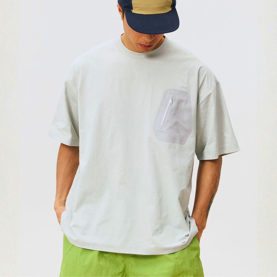 ジップポケット ワイド Tシャツ　M10715