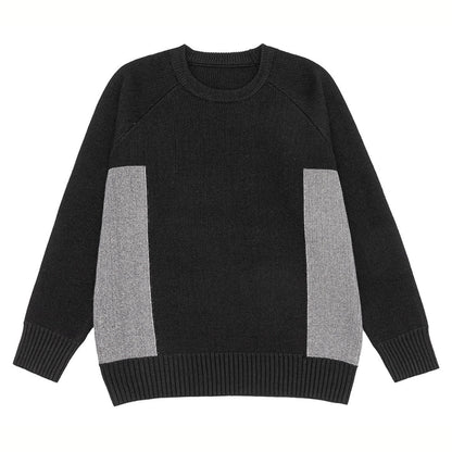 配色切替 クルーネック ニット　M10641