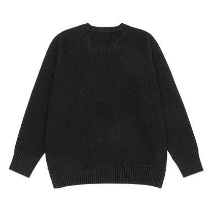 配色切替 クルーネック ニット　M10641