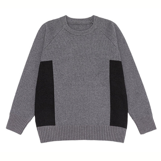 配色切替 クルーネック ニット　M10641