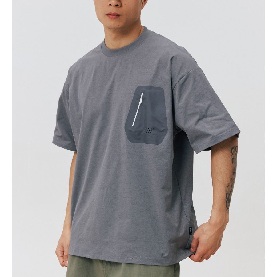 ジップポケット ワイド Tシャツ　M10715