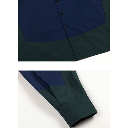 切り替えデザイン 長袖シャツ　M10380