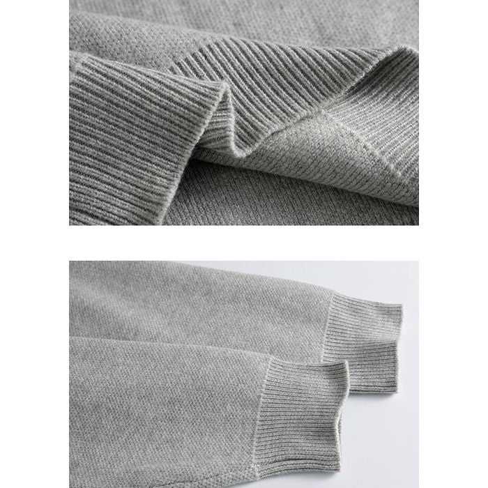 襟付き リラックス ルーズニット M10434