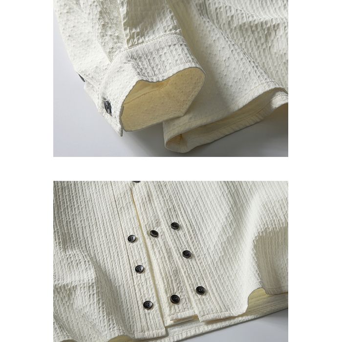 デザインフロントボタン シャツ M10426