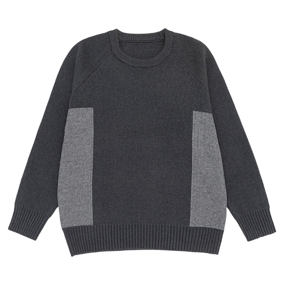 配色切替 クルーネック ニット　M10641