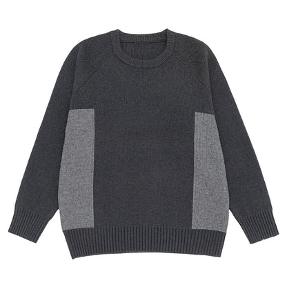 配色切替 クルーネック ニット　M10641