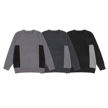 配色切替 クルーネック ニット　M10641