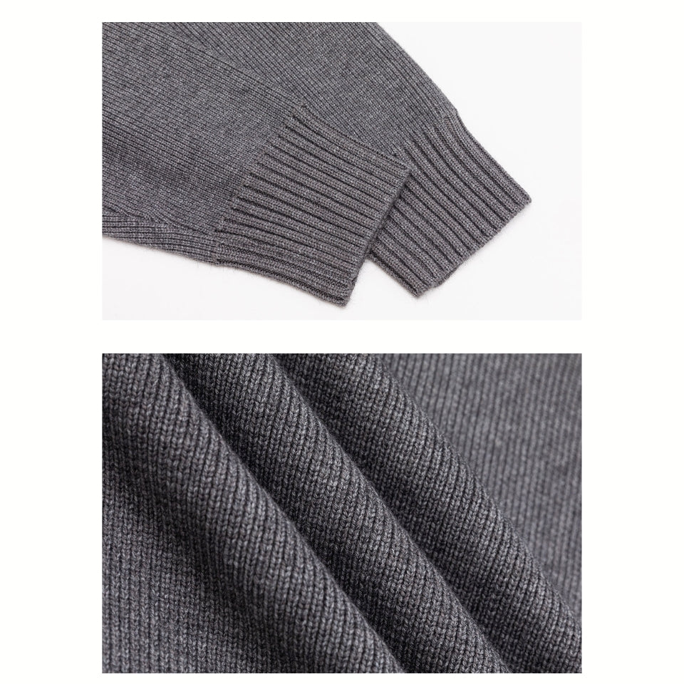 配色切替 クルーネック ニット　M10641