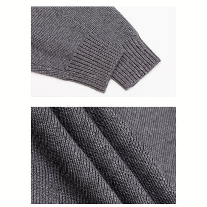 配色切替 クルーネック ニット　M10641