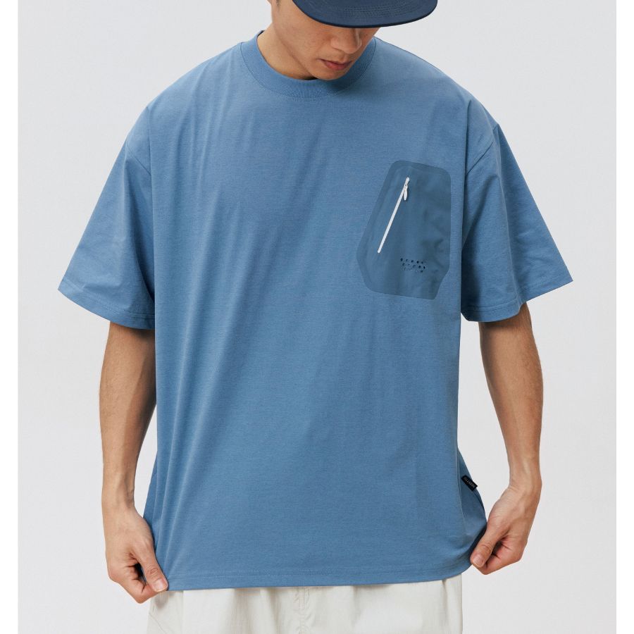 ジップポケット ワイド Tシャツ　M10715