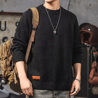 ヴィンテージ調 クルーネック ニット　M10643