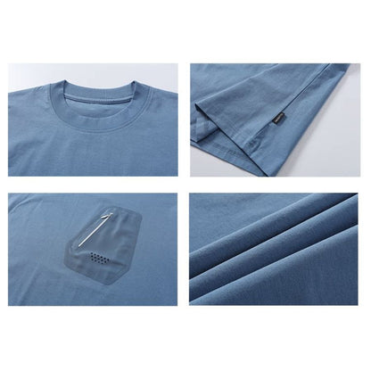 ジップポケット ワイド Tシャツ　M10715