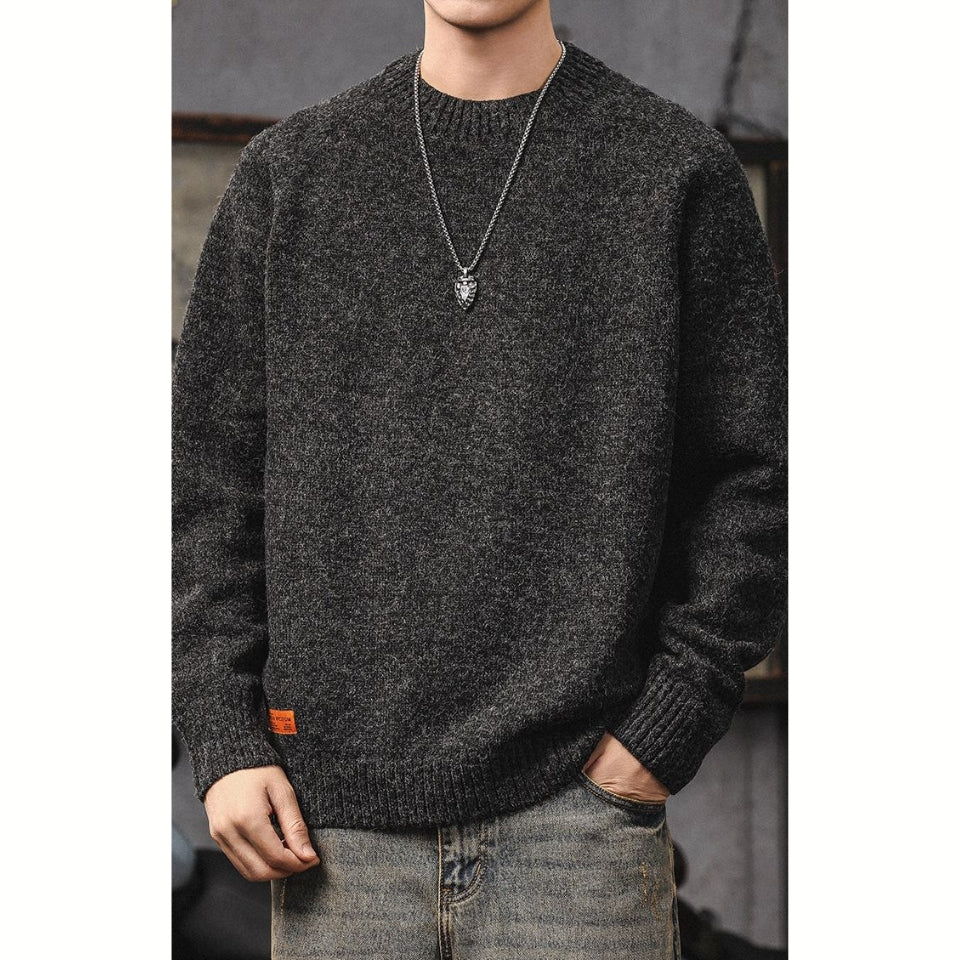 ヴィンテージ調 クルーネック ニット　M10643