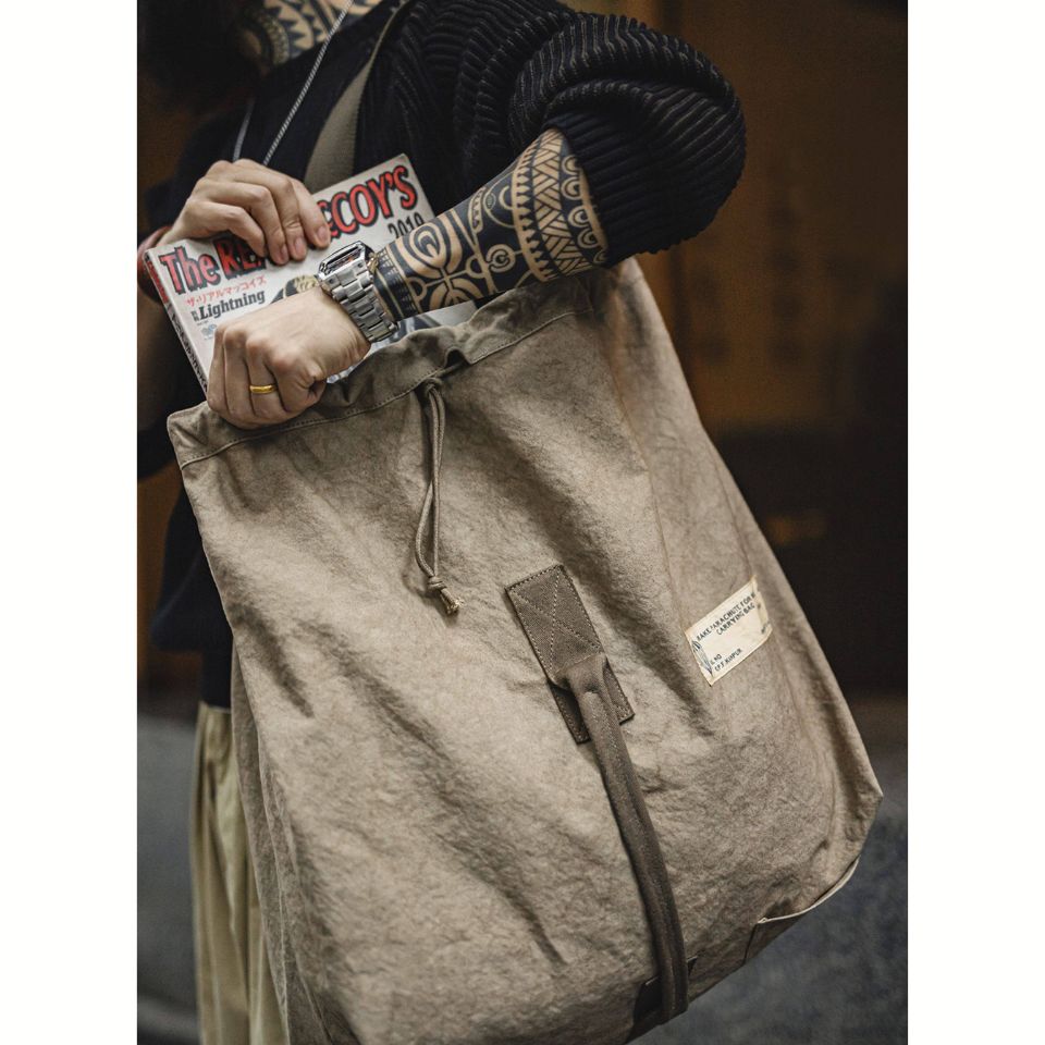 ヴィンテージ調 キャンバス ショルダーバッグ　M10644