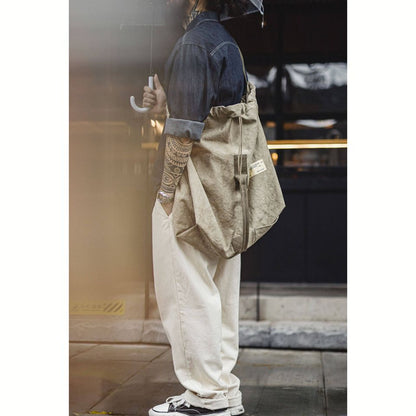 ヴィンテージ調 キャンバス ショルダーバッグ　M10644