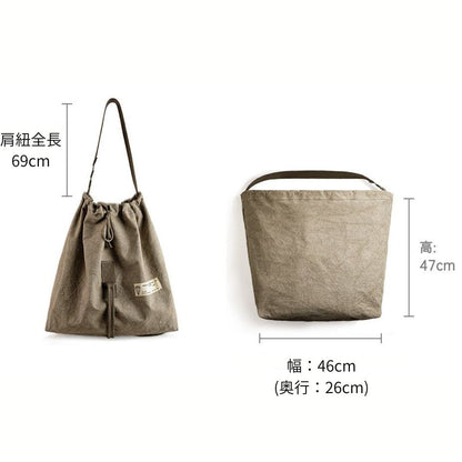 ヴィンテージ調 キャンバス ショルダーバッグ　M10644