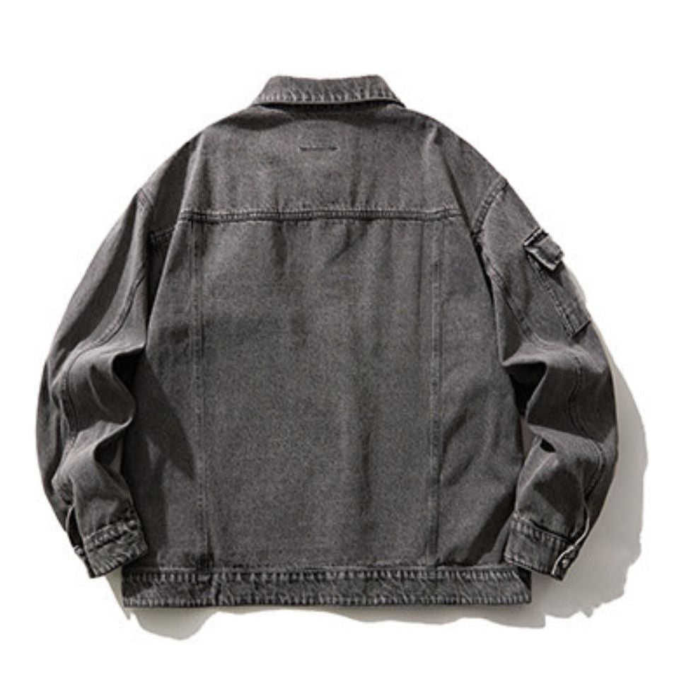 ウォッシュ加工 デニム ワークジャケット　M10645