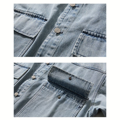 ウォッシュ加工 デニム ワークジャケット　M10645