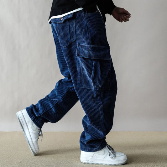 裏起毛 ワイド コーデュロイパンツ　M10647