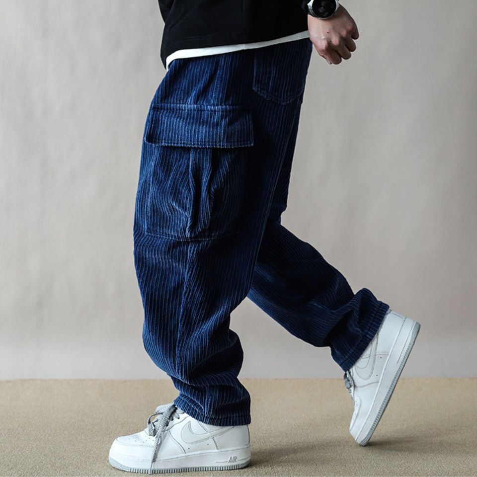 裏起毛 ワイド コーデュロイパンツ　M10647