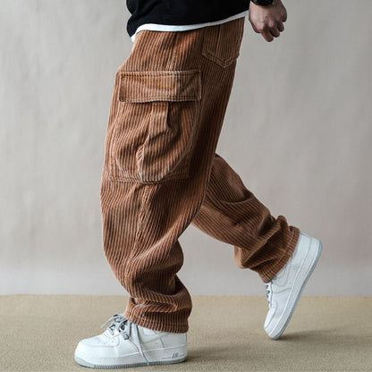 裏起毛 ワイド コーデュロイパンツ　M10647