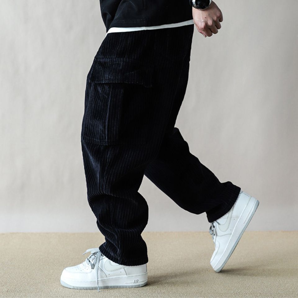 裏起毛 ワイド コーデュロイパンツ　M10647