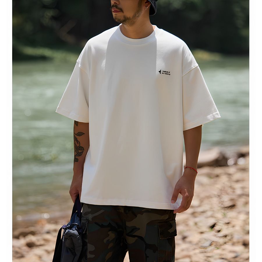 フィッシュ バックプリント Tシャツ　M10720