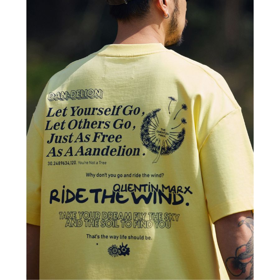 バックプリント グラフィック Tシャツ　M10721