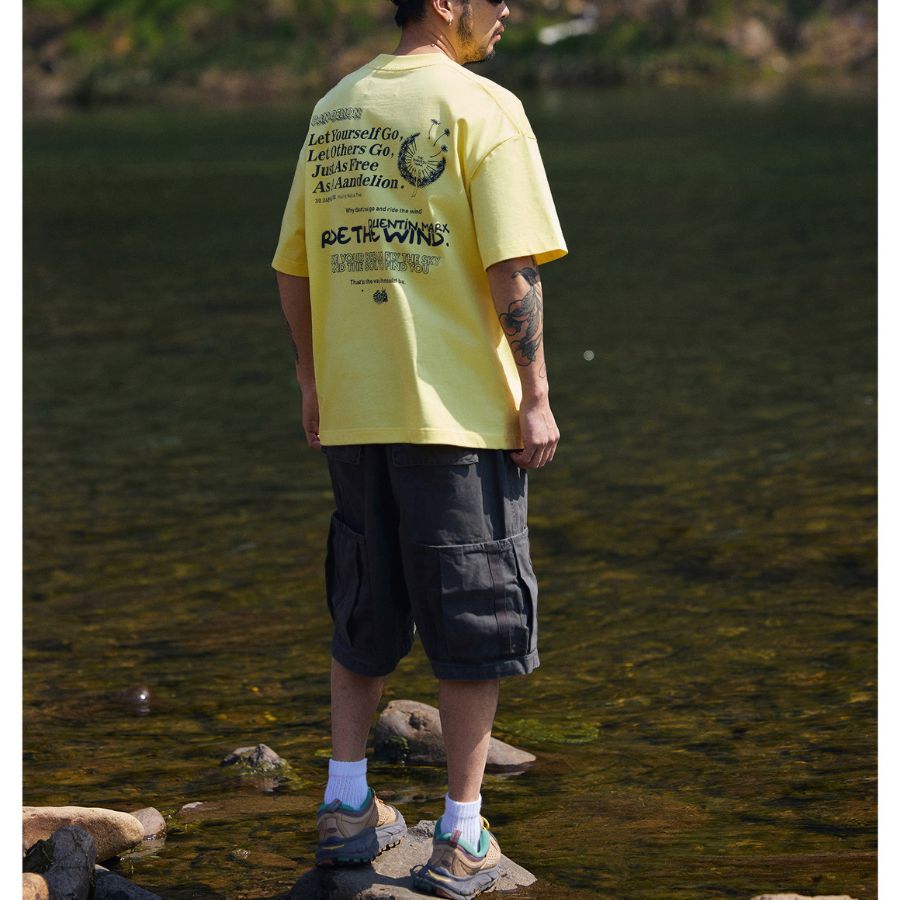バックプリント グラフィック Tシャツ　M10721