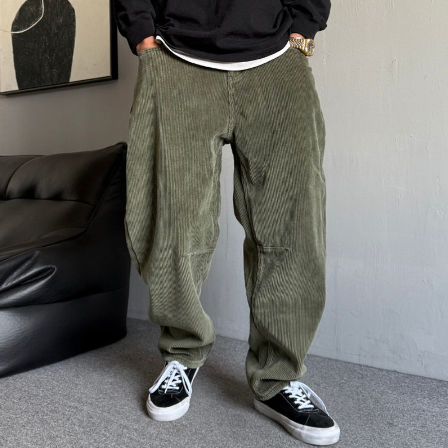 コーデュロイ ワイドパンツ　M10655