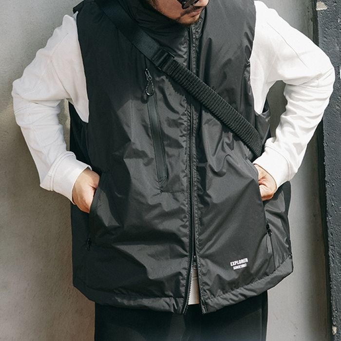 スタンドカラー ジップアップベスト M10605