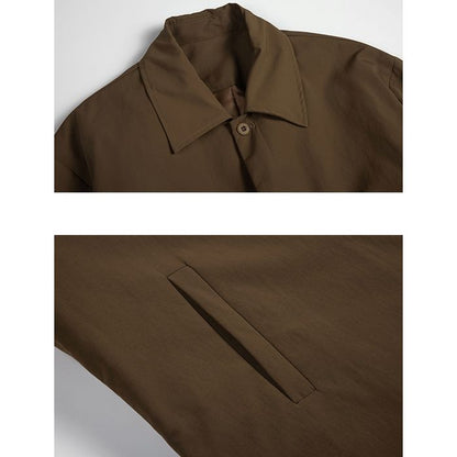 ロング丈ステンカラーコート　M10365