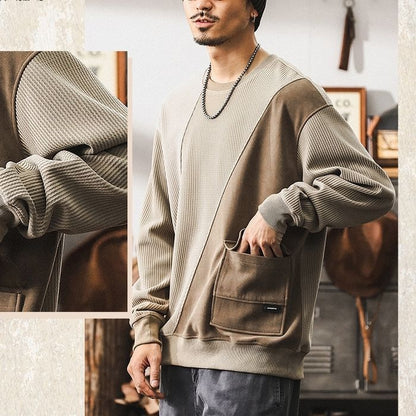 切り替えデザイン バイカラースウェット M10439