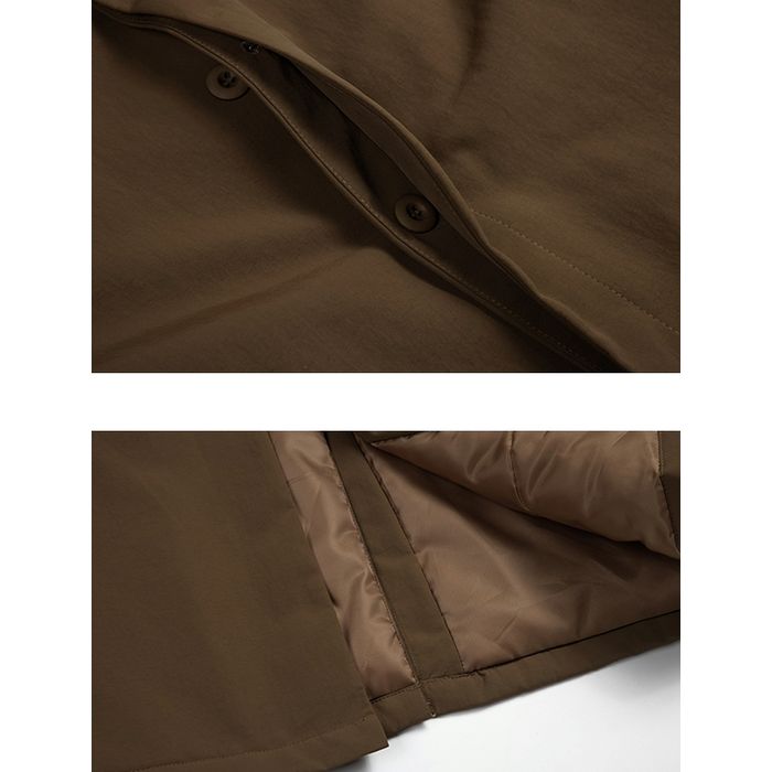 ロング丈ステンカラーコート　M10365