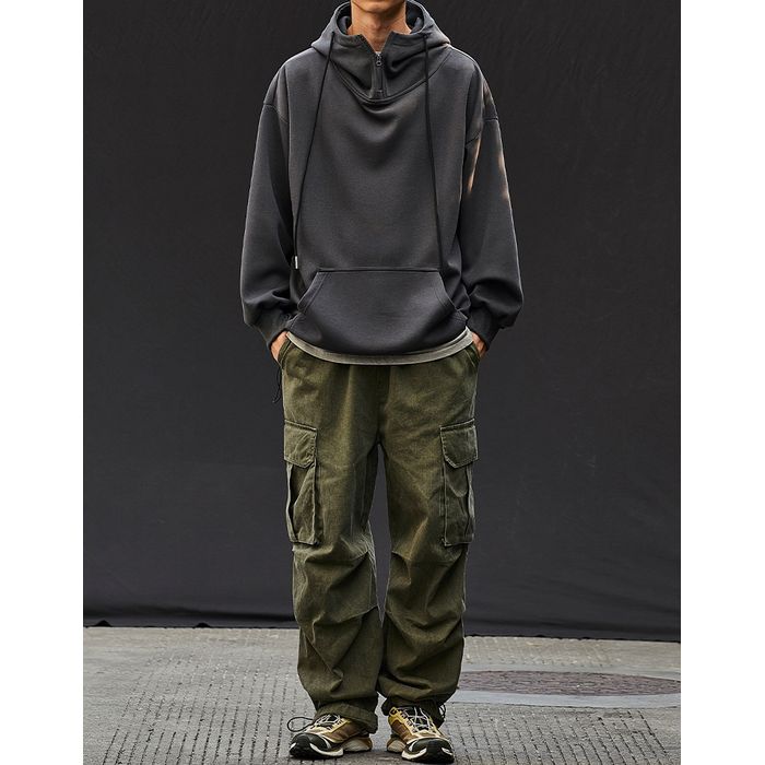 ハーフジップ フーディ　M10546