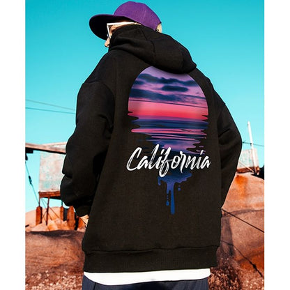 グラフィック プルオーバー フーディ　M10481