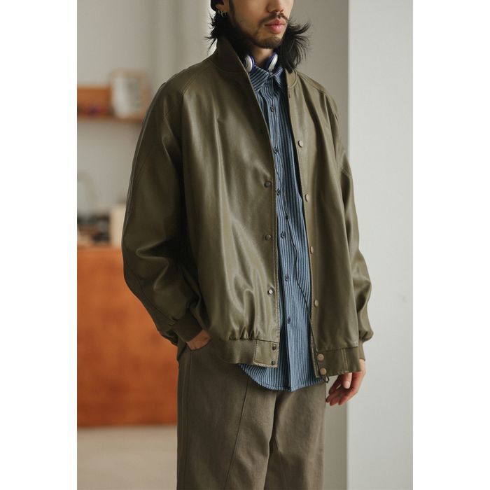 フェイクレザー ブルゾン M10427