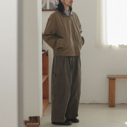 PUカラー フルジップ ブルゾン　M10381