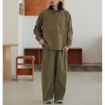 胸ポケット 長袖シャツ　M10378