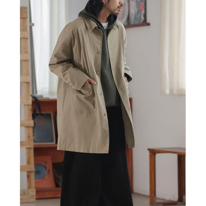 ミディアム丈ステンカラーコート　M10337