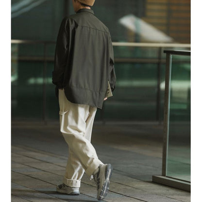 切り替えデザイン 長袖シャツ　M10380