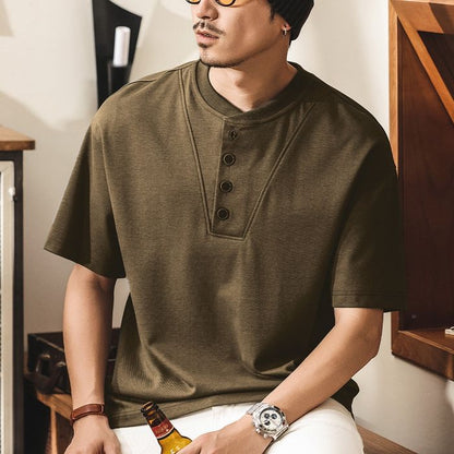 ヘンリーネック Tシャツ　M10743
