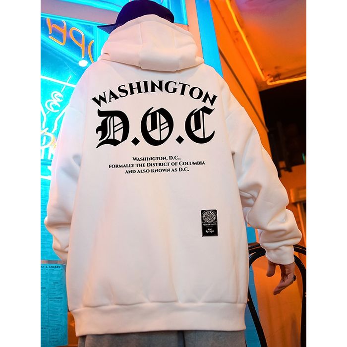 アクセントロゴ オーバーサイズ フーディ　M10489