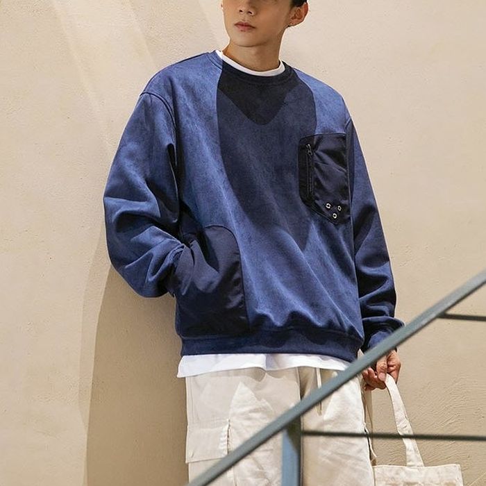 パッチワークデザイン スウェット M10586