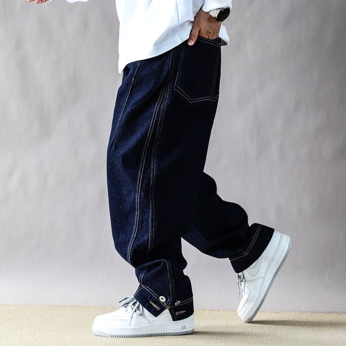 ボタンヘム デニムパンツ M10484