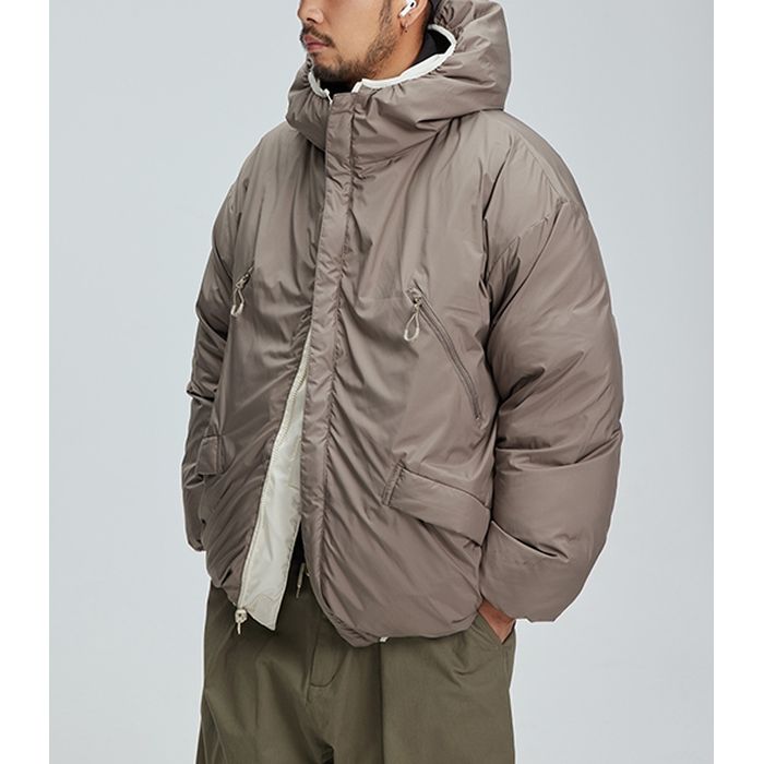 フード付き リバーシブルダウンジャケット M10579