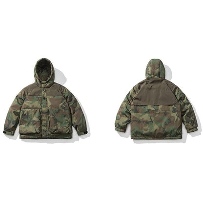 カモフラージュ柄 フード付ジャケット　M10619