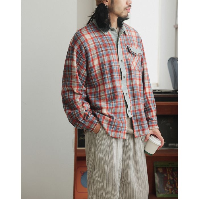 チェック柄 シャツ M10387