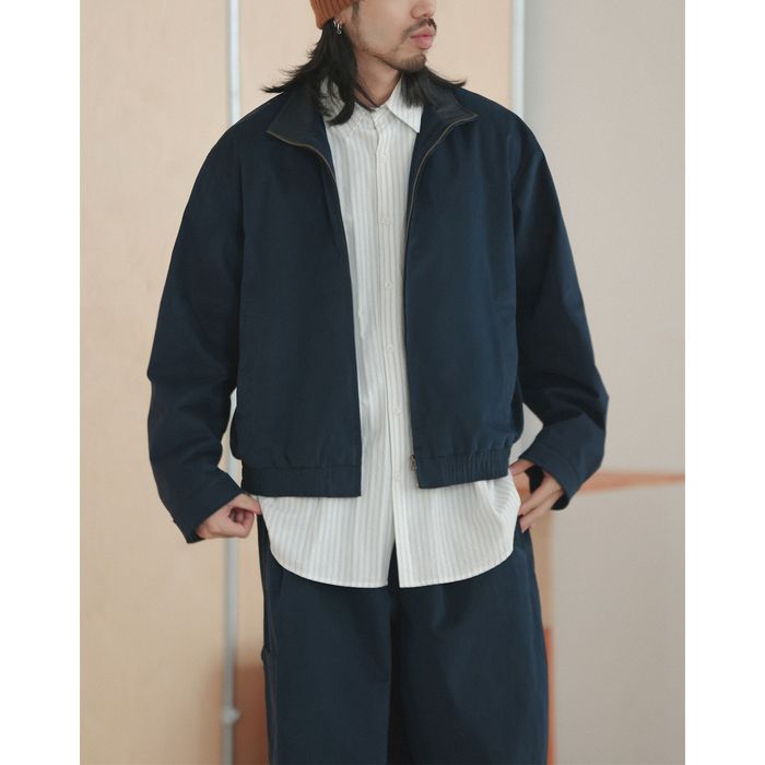 PUカラー フルジップ ブルゾン　M10381