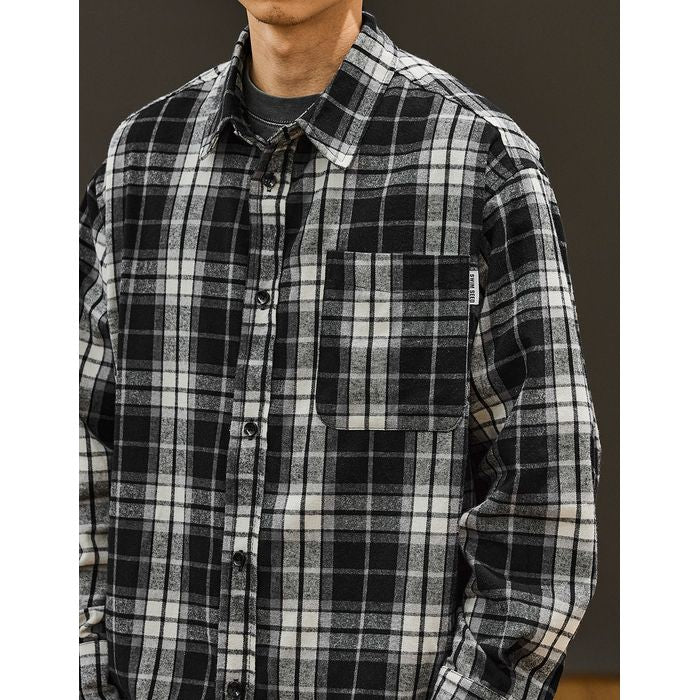 チェック柄シャツ M10597